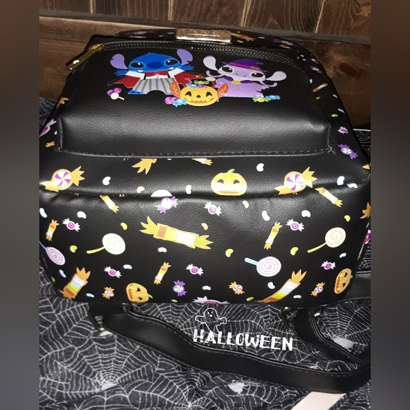 Disney Lilo & Stitch Halloween Costume Stitch & Angel Mini Backpack & Cardholder - Picture 3 of 9